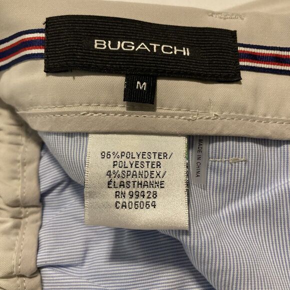 Men's Bugatchi Khaki Performance Pants Size Medium - Picture 4 of 9